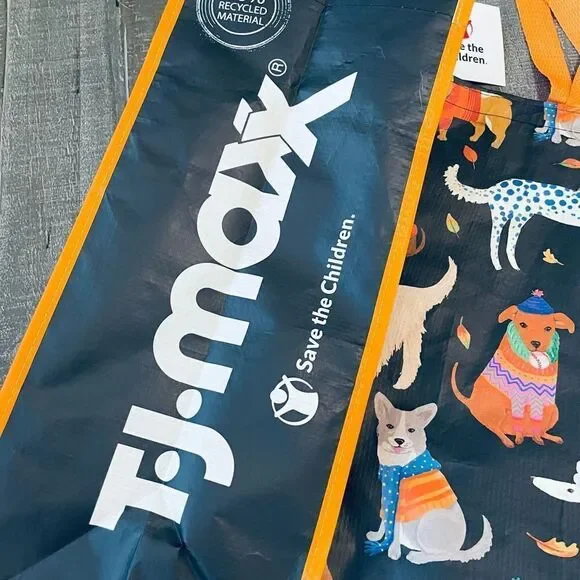 Halloween Dogs Large Reusable Eco Shopping Travel Tote Bag - Picture 2 of 2